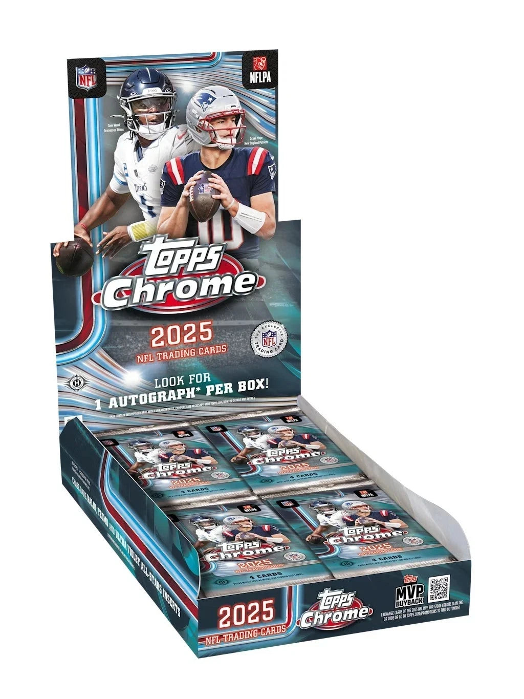 2025 Topps Chrome Football Hobby Box (Pre-Sale)