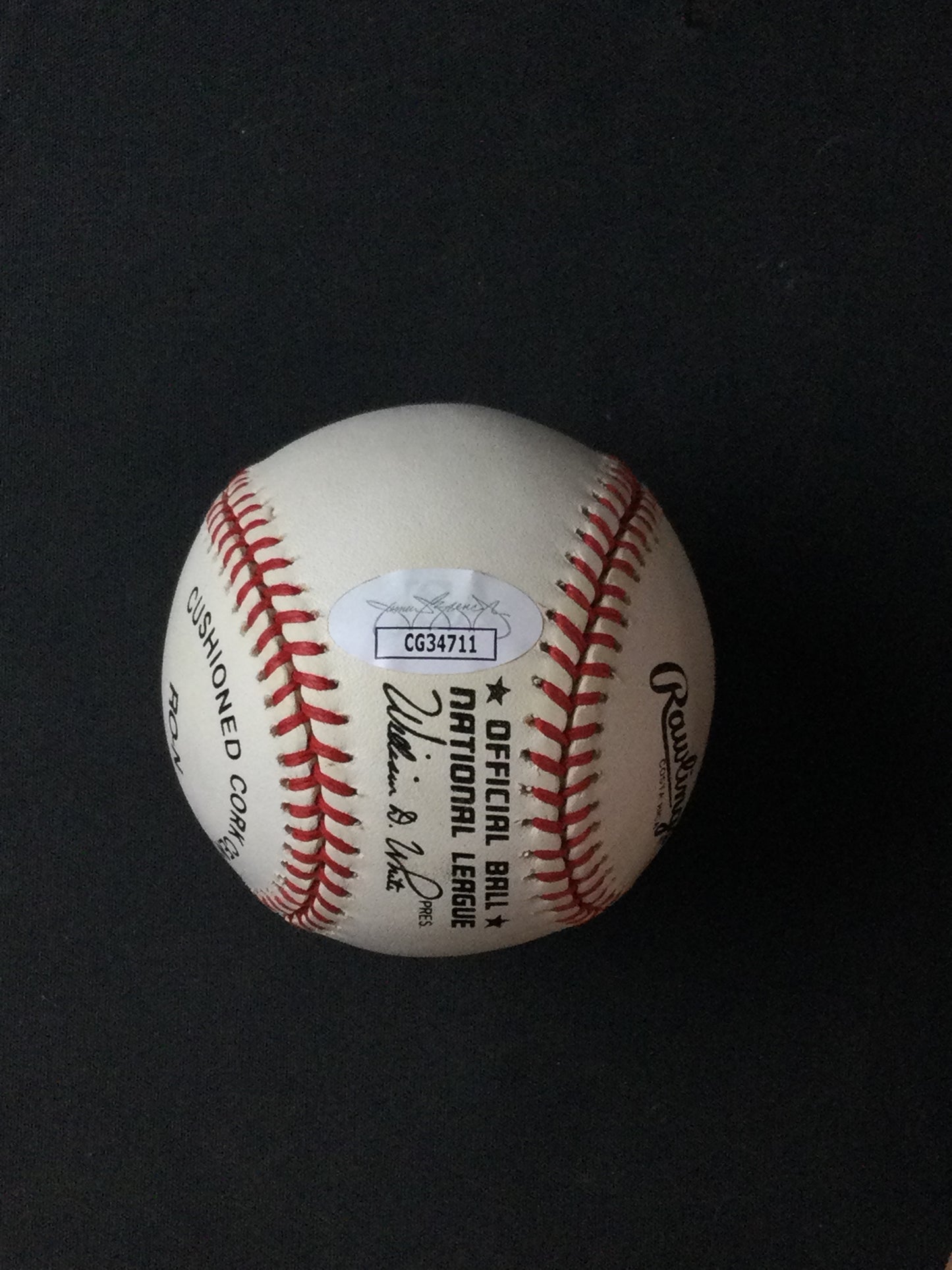 Enos Slaughter SIGNED Baseball St. Louis Cardinals w/Rare "HOF 1985" JSA Certified