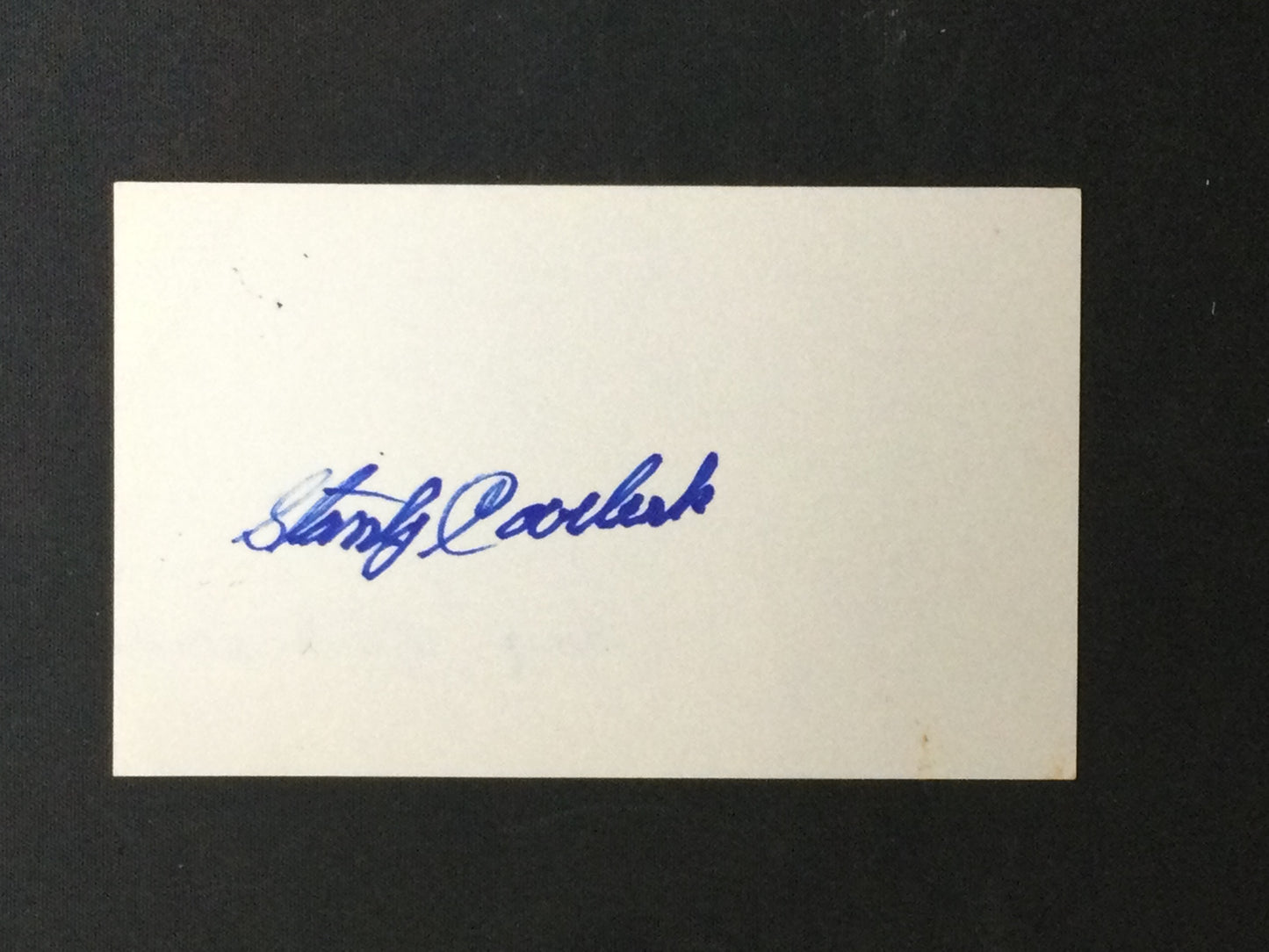 Lot of 8 HOF Signed Baseball Index Cards: Monte Irvin, Bill Terry, Appling, More all Vintage