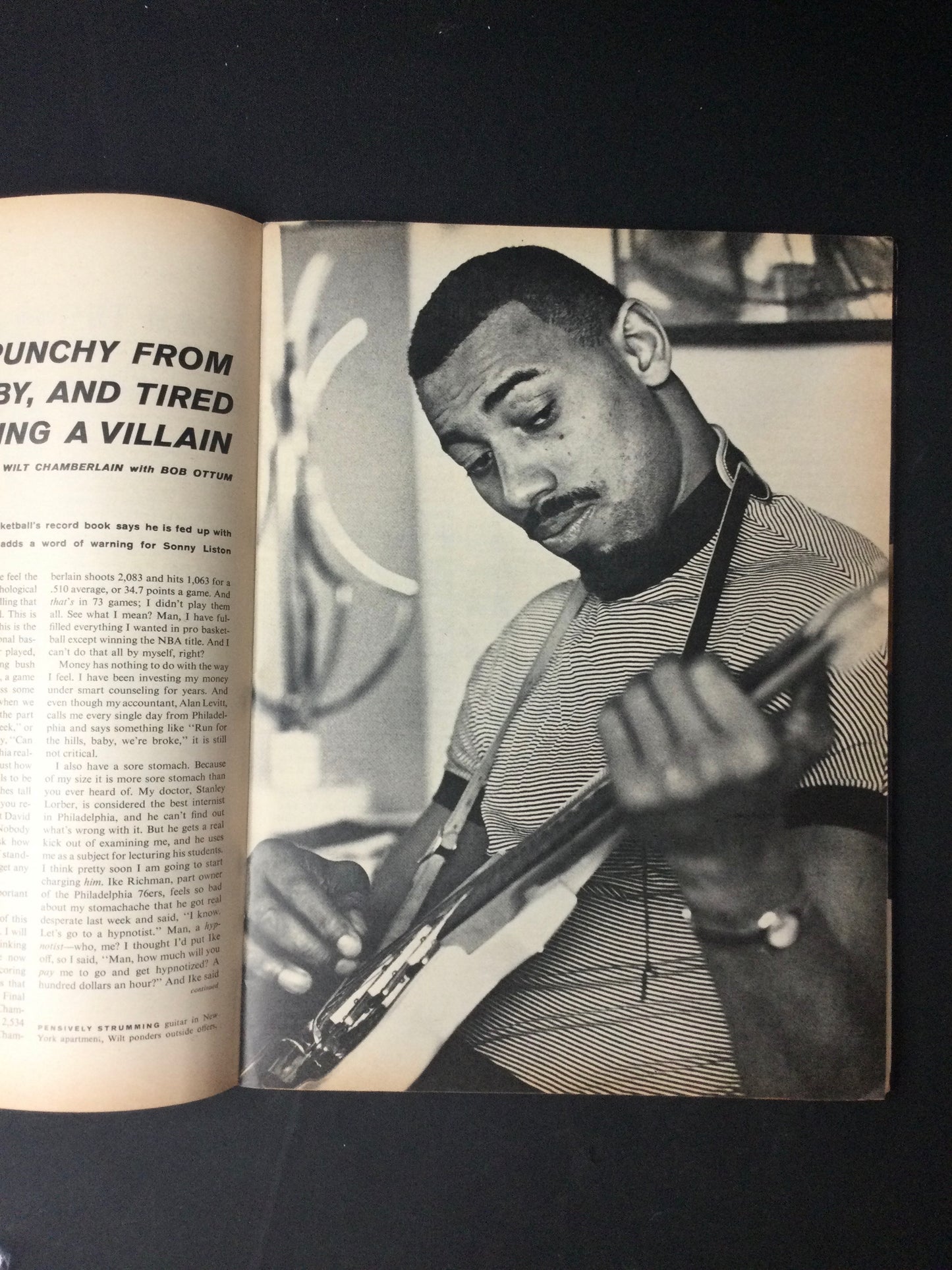 Wilt Chamberlain 1965 Sports Illustrated Philadelphia Warriors Clean!