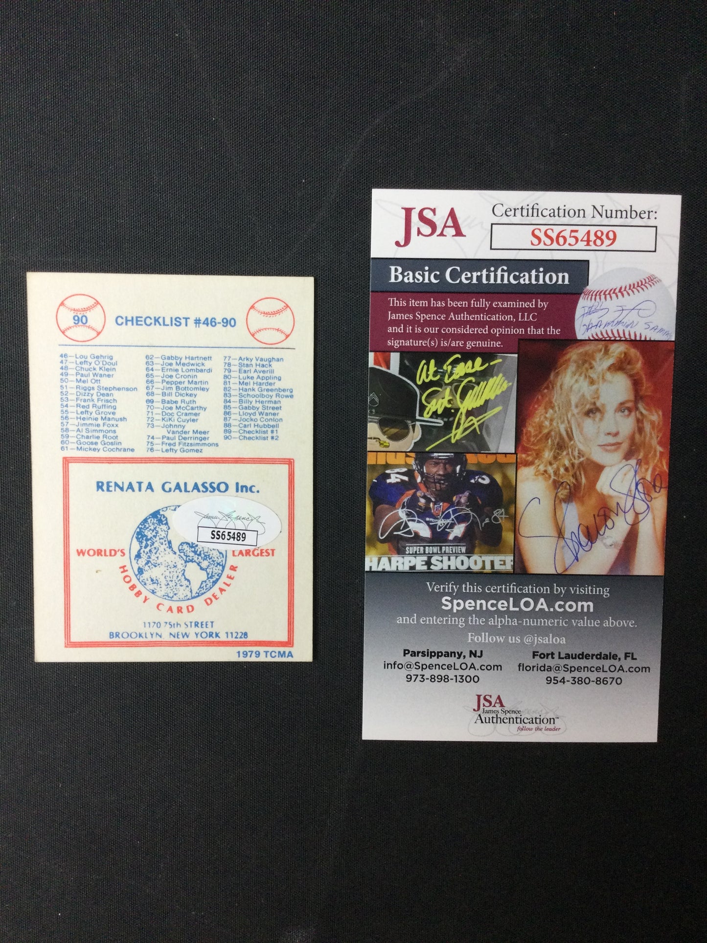 Hank Greenberg & Chas Gehringer Dual Signed 1979 TCMA Card JSA Cert Detroit Tigers HOF