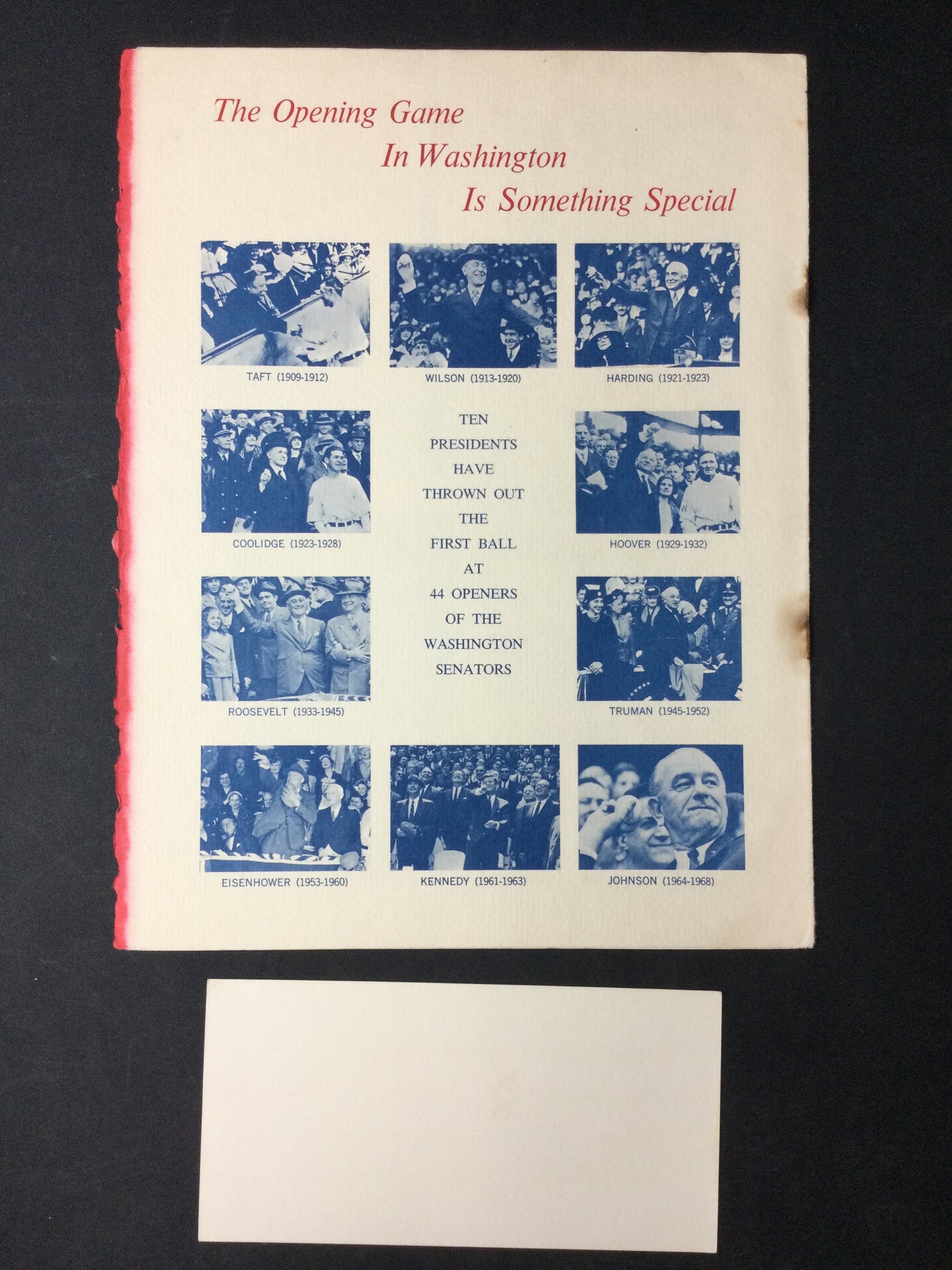 Baseball Writer's Association 2nd annual 1969 Dinner Program and Ticket Mickey Mantle/Rose