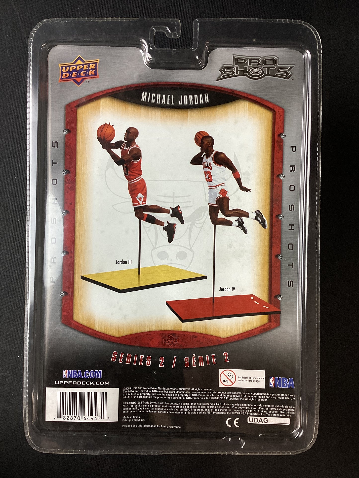 Michael Jordan 2008 Pop Shots White Jersey Dunking Chicago Bulls Figure