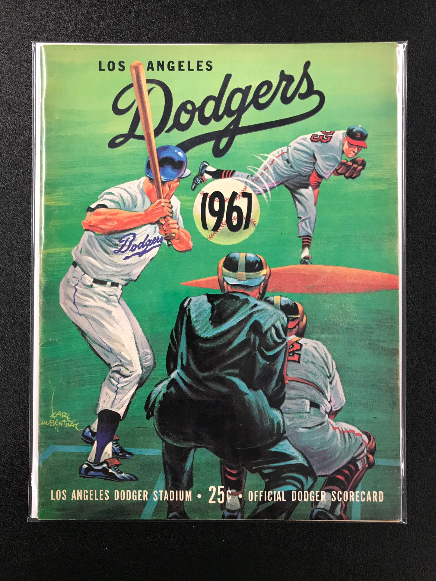 Los Angeles Dodgers 1967 Scorebook, amazing graphics