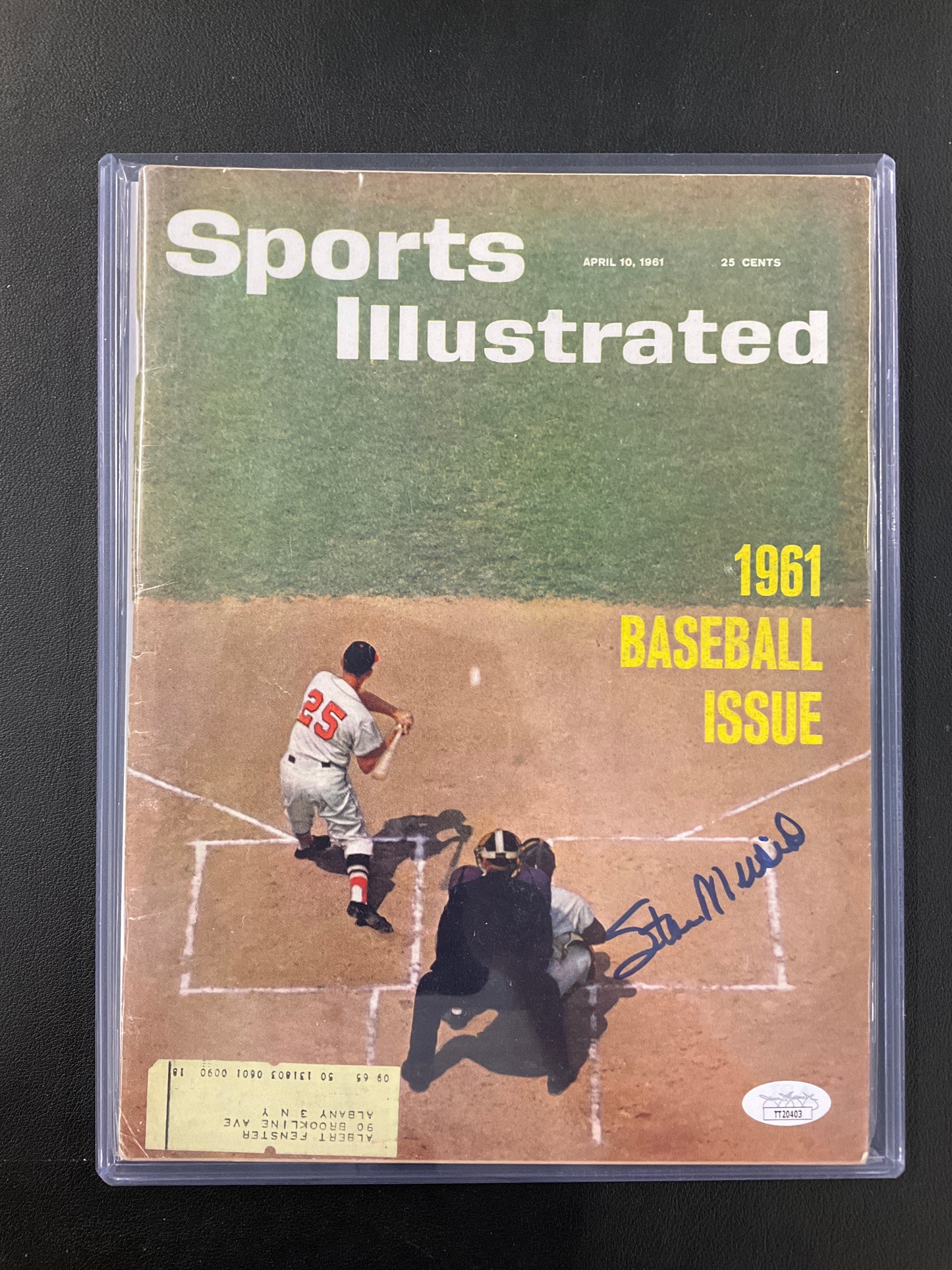 Stan Musial Signed Sports Illustrated MLB JSA Certified Auto St. Louis Cardinals 1961