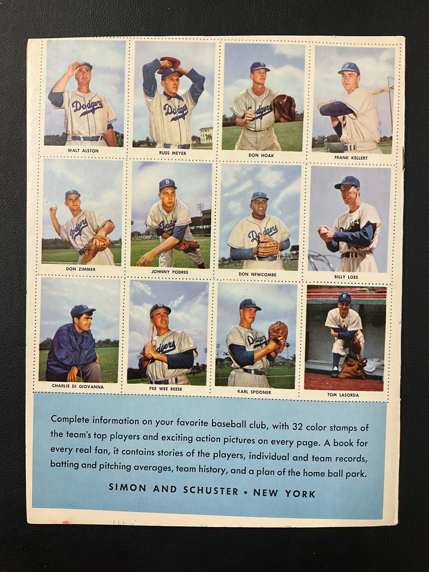 Brooklyn Dodgers 1955 Golden Stamp Book w/Jackie Robinson, Campanella, Duke & More