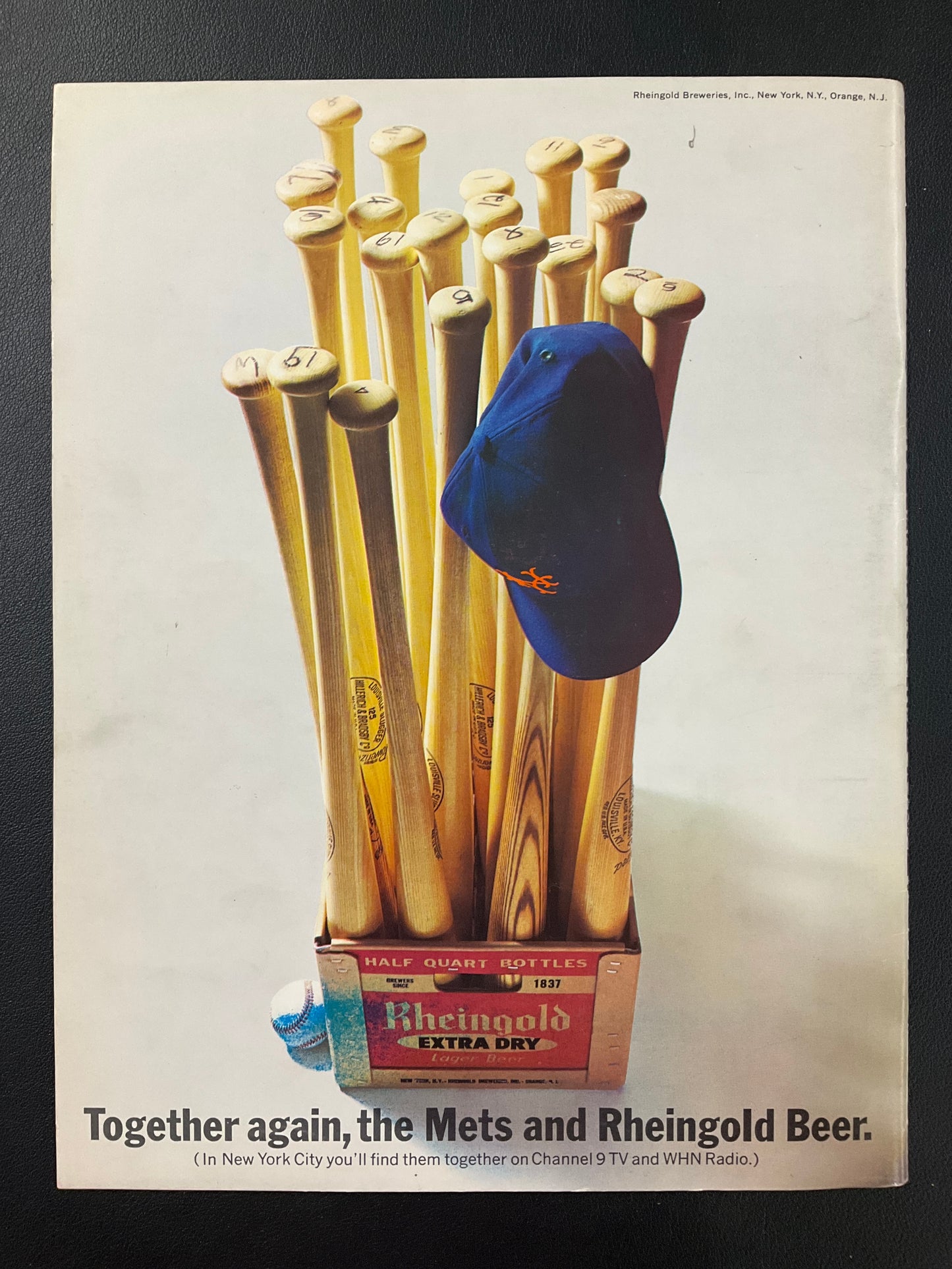 New York Mets 1965 Program Shea Stadium Cover