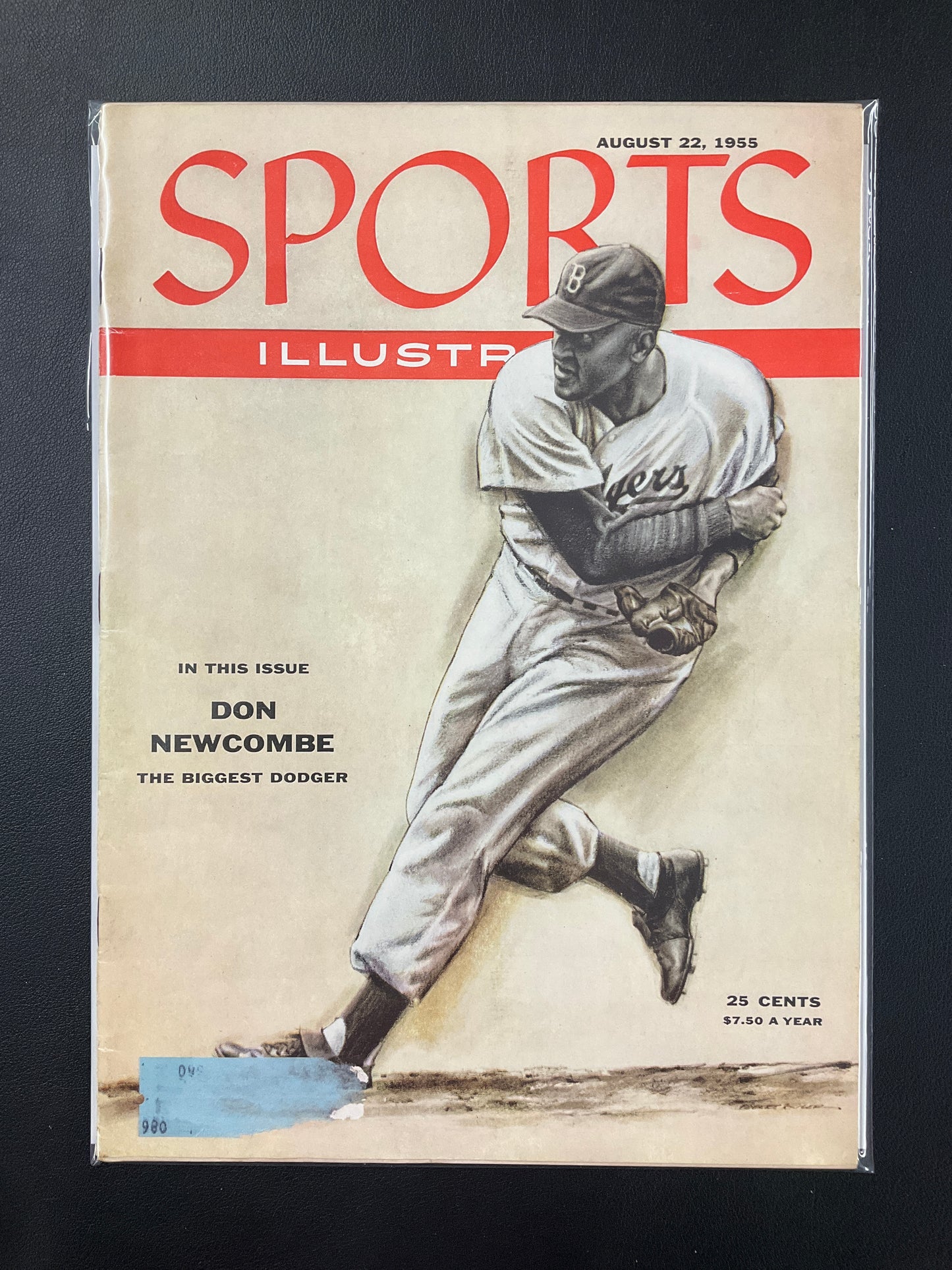Don Newcombe Brooklyn Dodgers Sports Illustrated from Aug 1955 High Grade