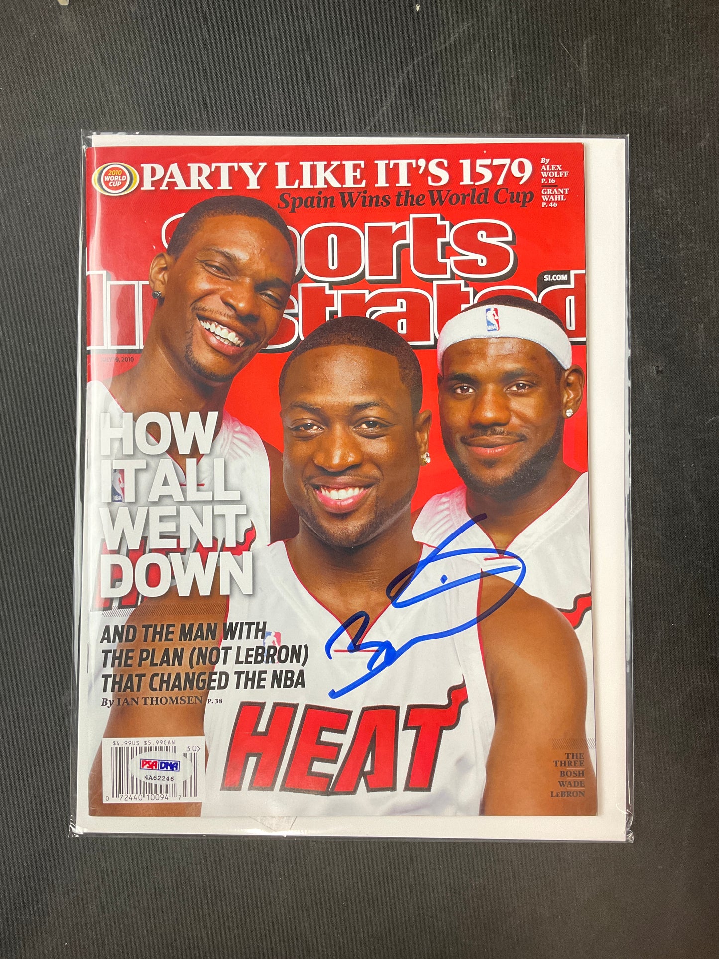 Dwyane Wade Signed Sports Illustrated NBA PSA/DNA Certified Auto Miami Heat