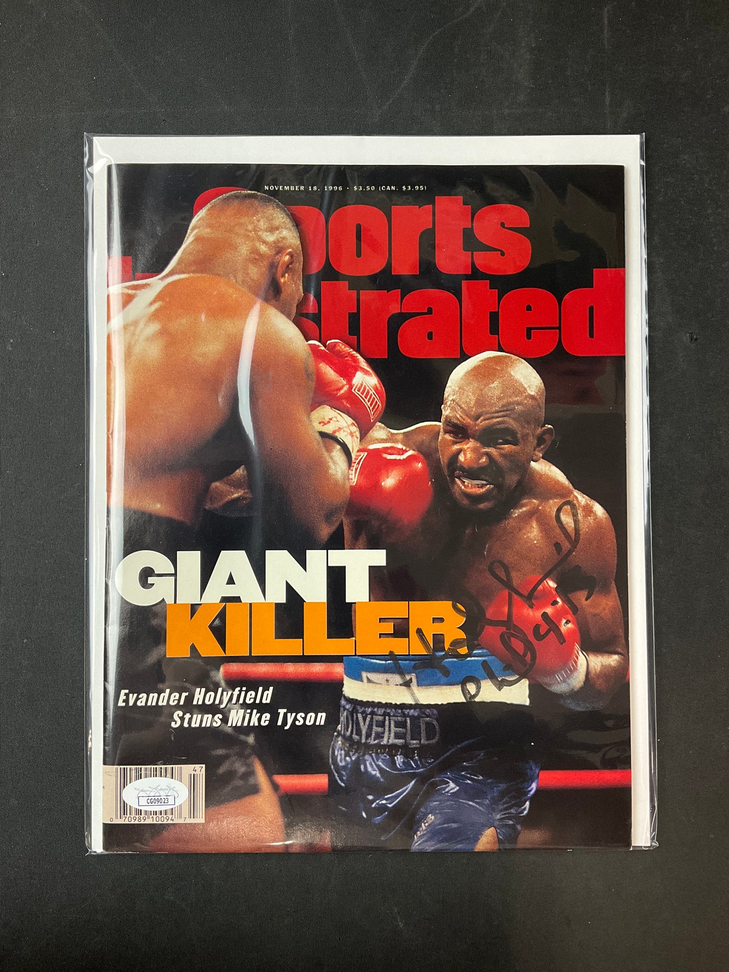 Evander Holyfield Signed Sports Illustrated Boxing JSA Certified Auto