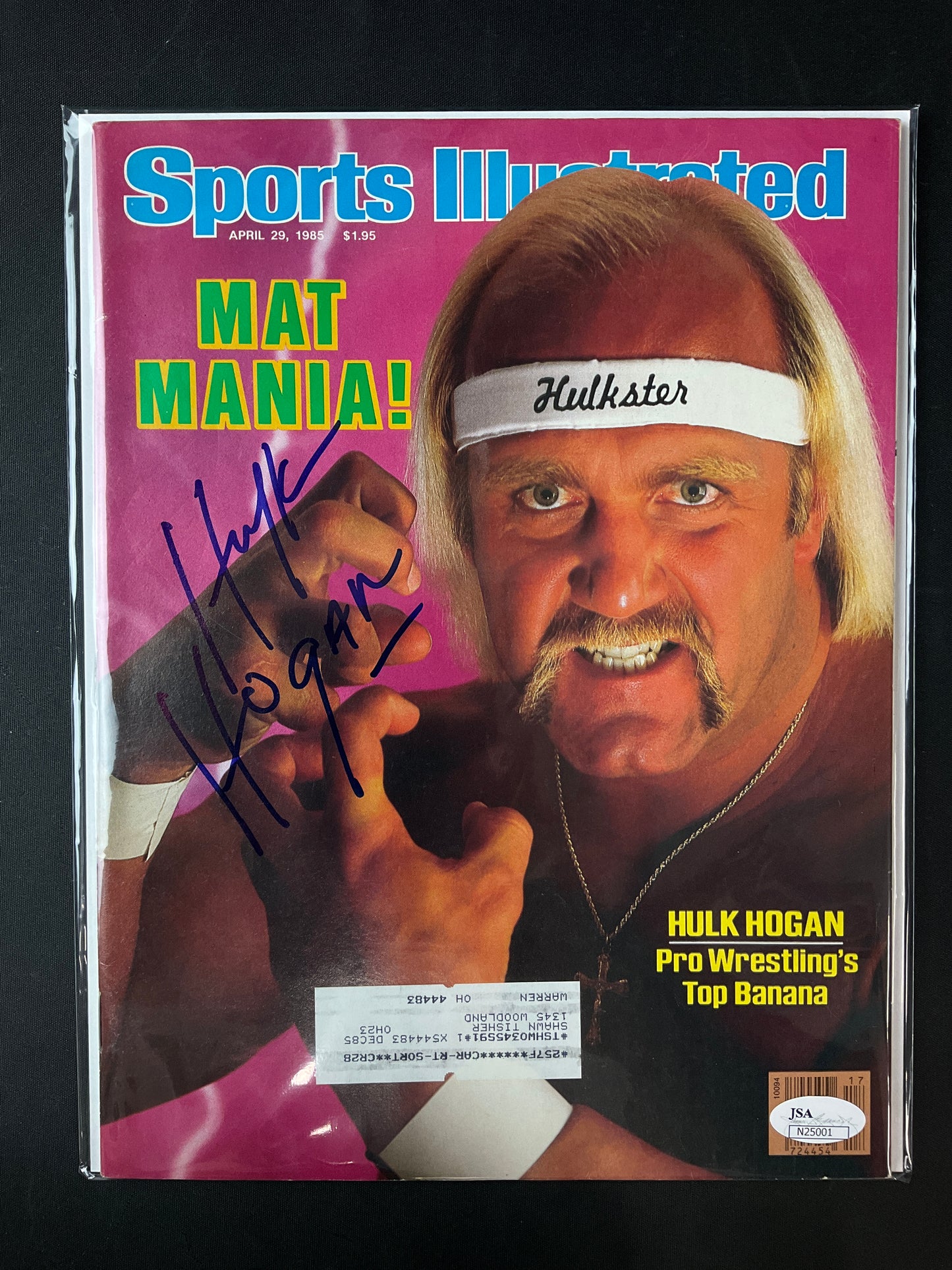 Hulk Hogan Sports Illustrated Wrestling JSA Certified Auto 1985