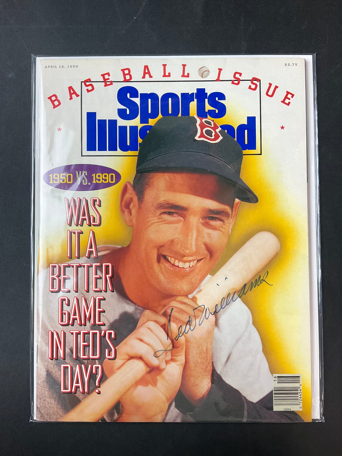 Ted Williams Sports Illustrated MLB JSA Certified Auto Boston Red Sox
