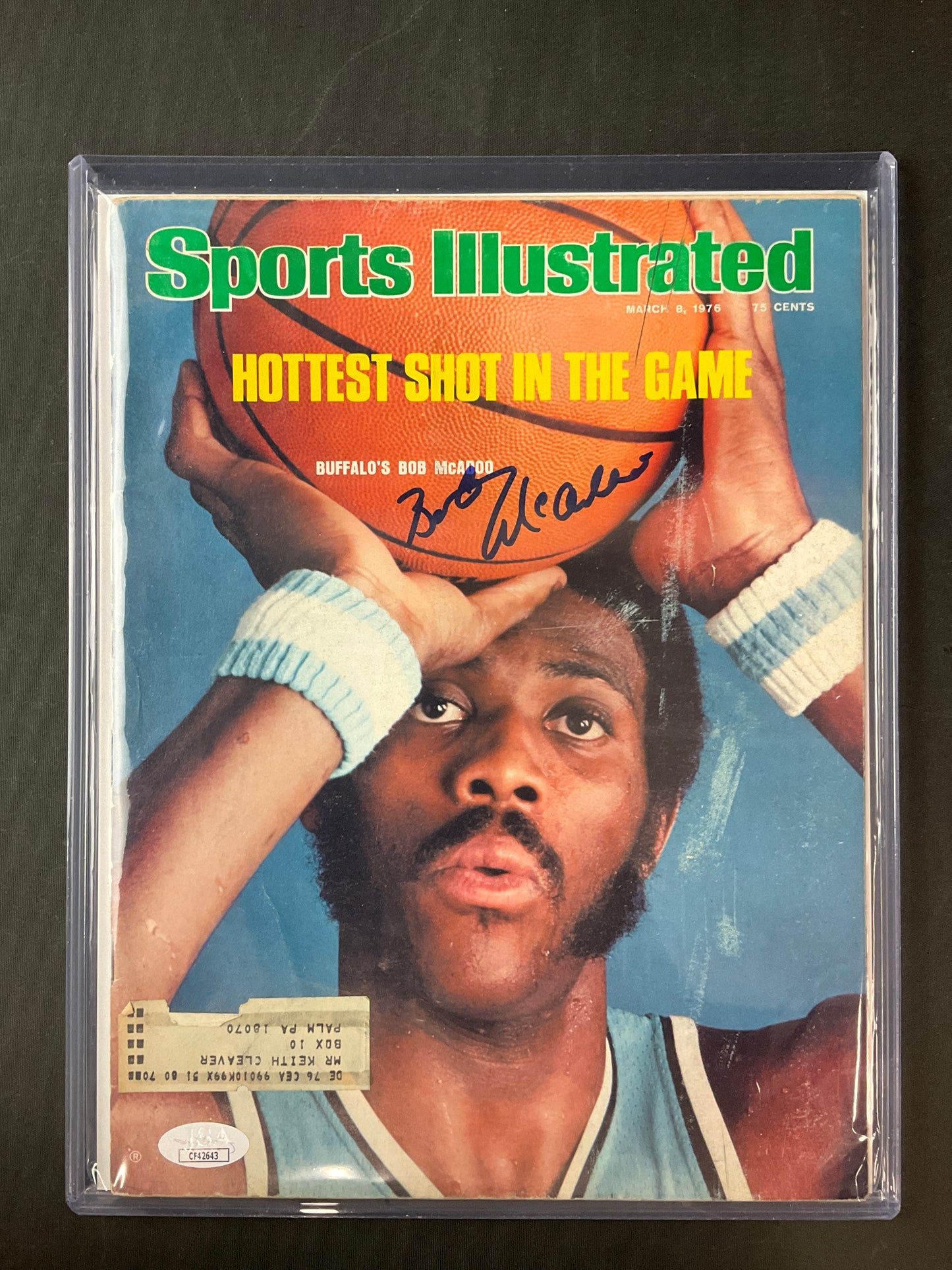 Bob McAdoo Sports Illustrated NBA JSA Certified Auto Buffalo Braves