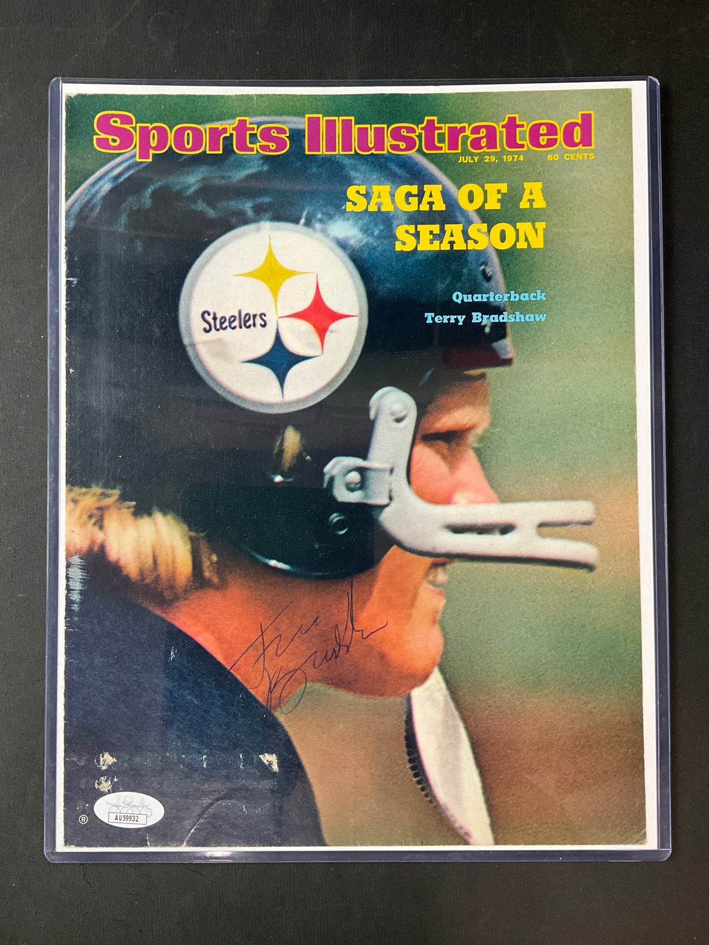 Terry Bradshaw Signed Sports Illustrated Cover NFL JSA Certified Auto Pittsburgh Steelers