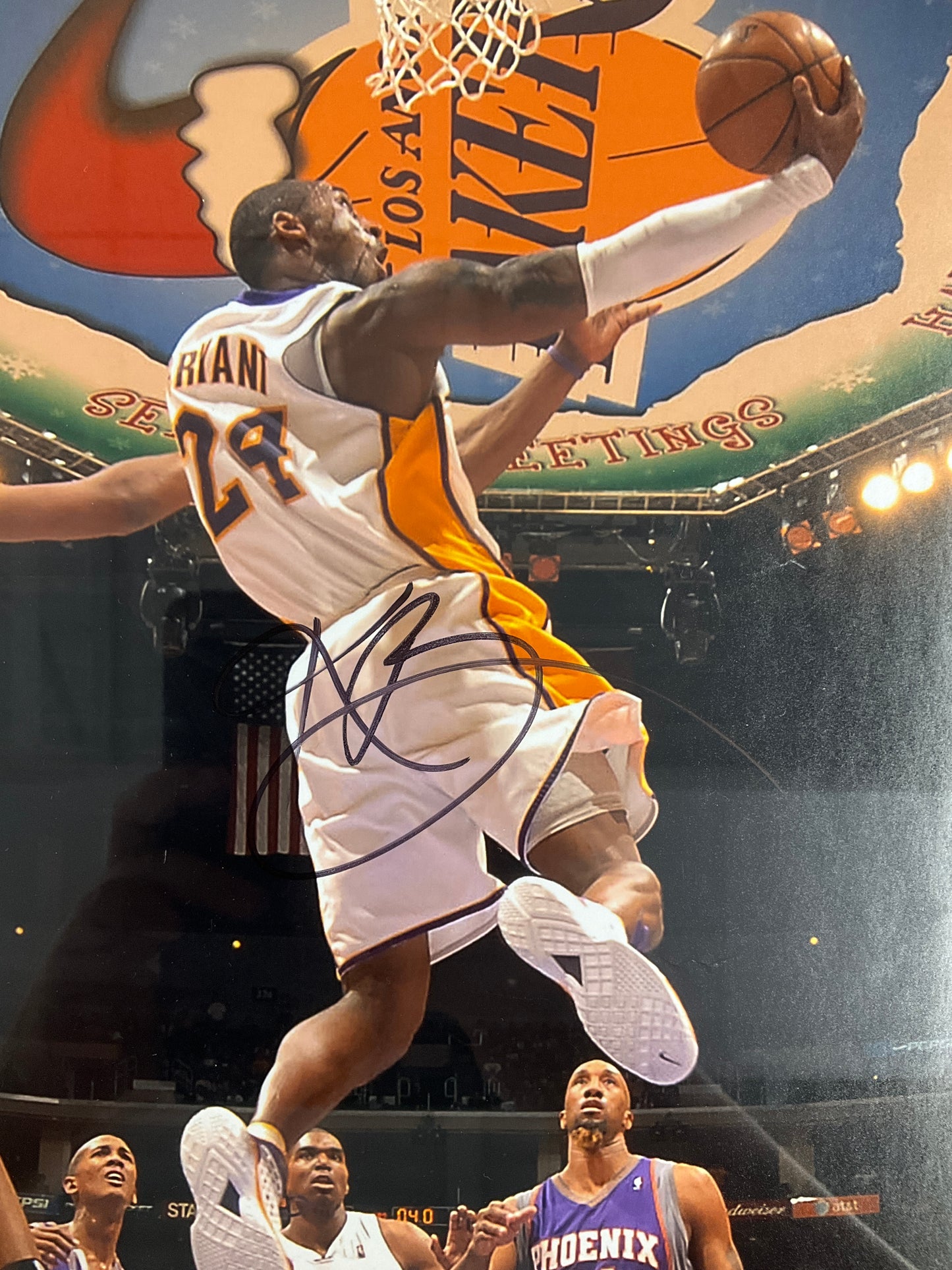 Kobe Bryant 16x20 SIGNED PHOTO Newly Matted & Framed JSA LOA Certified L.A. Lakers