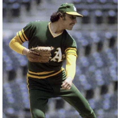 Jim "Catfish" Hunter Original 1973 Green Pants Oakland A's Road Uniform