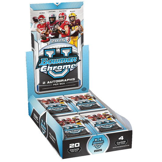 2025 Bowman U Chrome Football Hobby Box - 2 Autos Per Box!