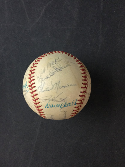 Thurman Munson Signed Baseball 1974 All-Star Spalding Baseball w/Fisk, Kaline, Weaver++