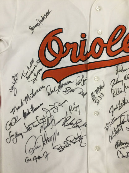 Baltimore Orioles 1993 Team Signed Jersey 37 Autos! Cal Ripken Jr, Mussina, Fernado Valenzuela++