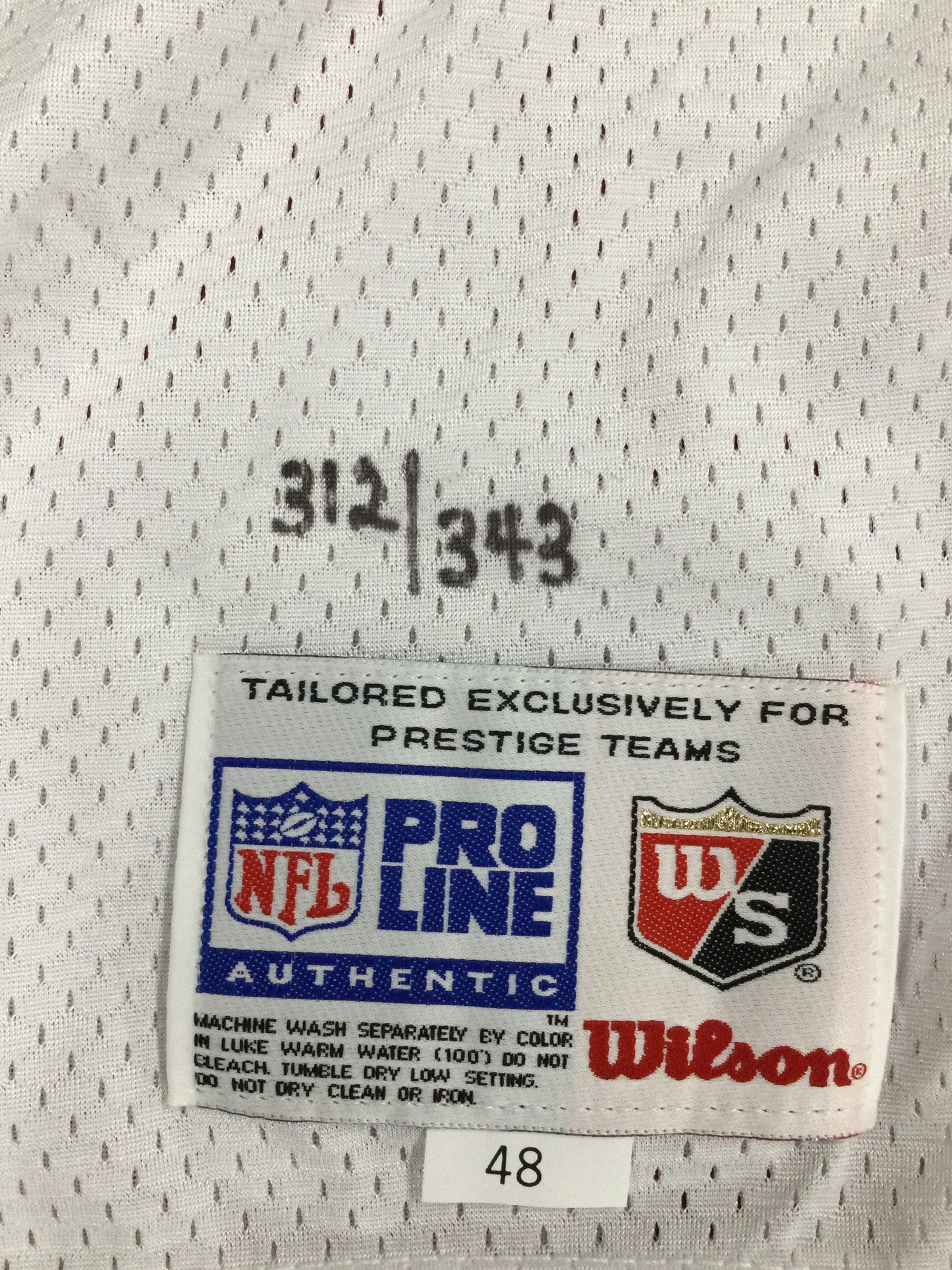 Dan Marino Signed White Authentic Jersey Upper Deck COA Vintage Hand Numbered 312/343 Dolphins