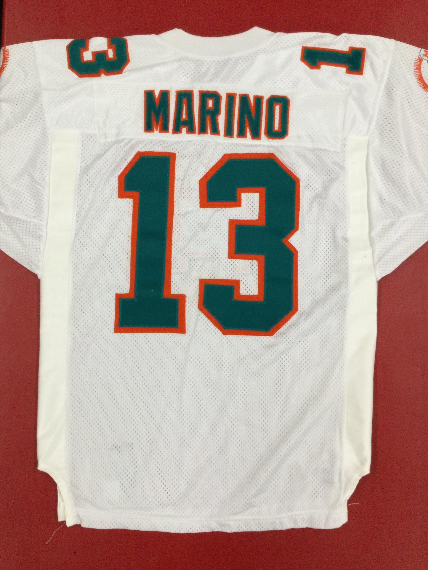 Dan Marino Signed White Authentic Jersey Upper Deck COA Vintage Hand Numbered 312/343 Dolphins