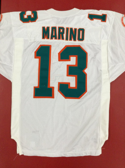 Dan Marino Signed White Authentic Jersey Upper Deck COA Vintage Hand Numbered 312/343 Dolphins