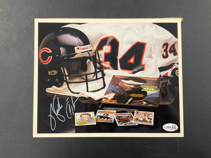 Walter Payton 8x10 Signed Photo collage of Chicago Bears JSA Autograph certified