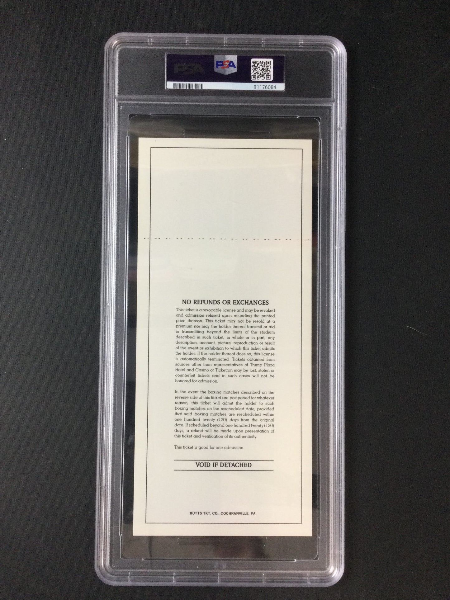 Michael Spinks Vs. Gerry Cooney 1987 Boxing Full Ticket, PSA 6 POP 1 None Higher