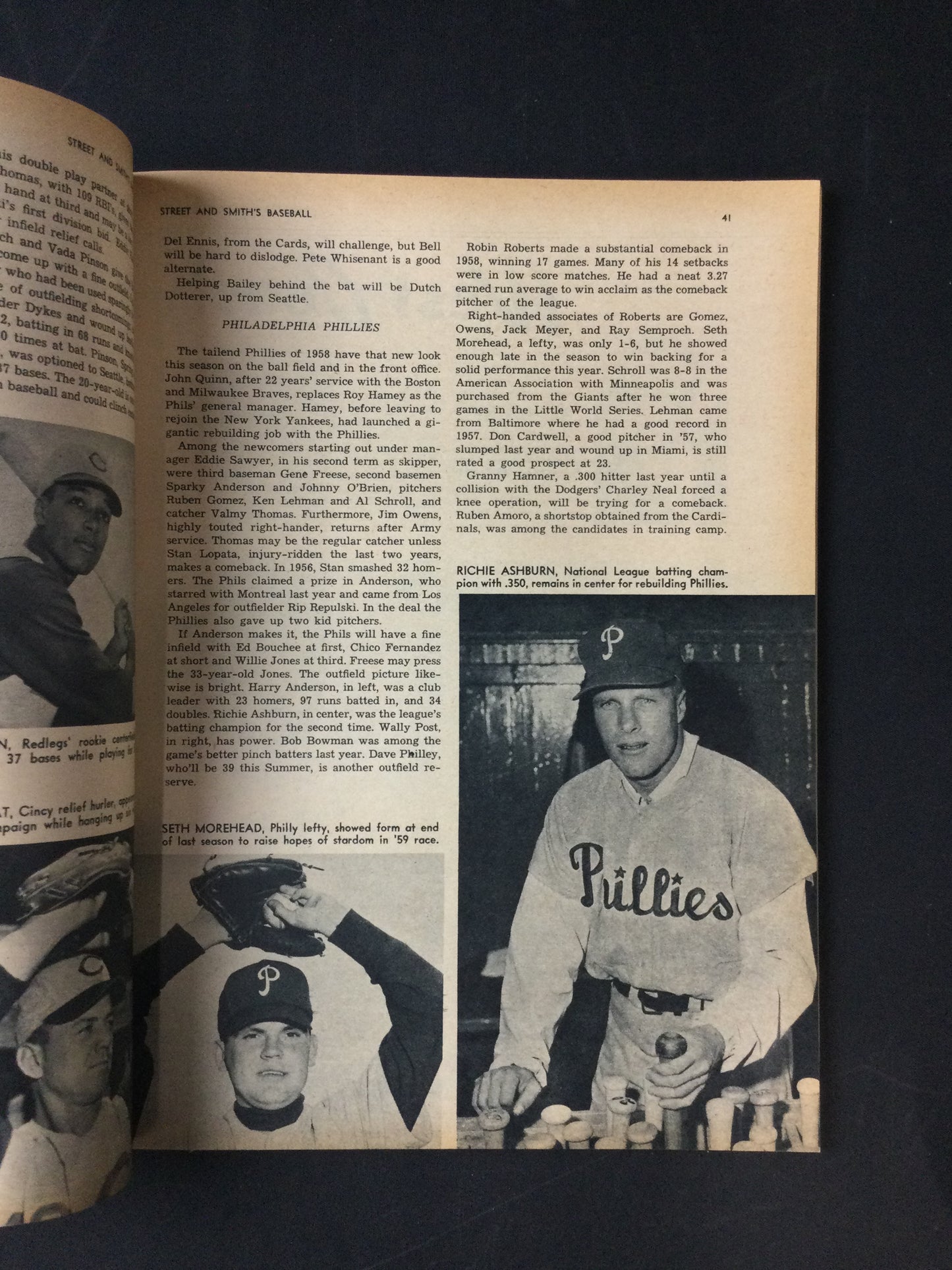 Mickey Mantle, Warren Spahn, etc 1959 Street and Smith's Magazine New York Yankees