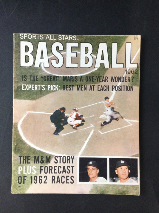 Mickey Mantle & Roger Maris 1962 Sport All Stars Magazine M&M Story New York Yankees