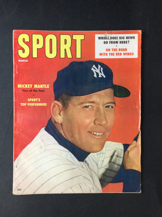 Mickey Mantle 1962 Sport Baseball Magazine New York Yankees "Man of the Year"