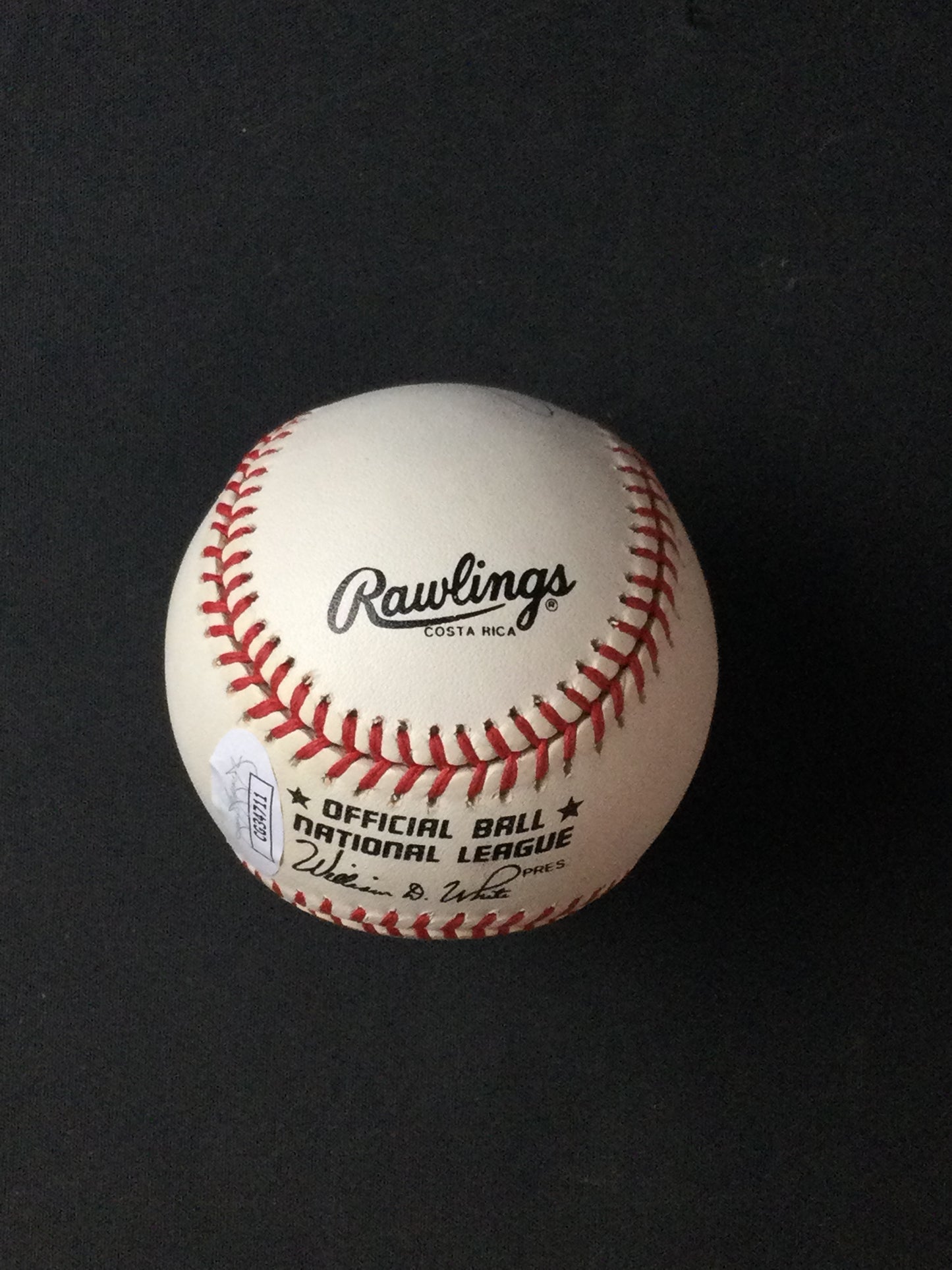 Enos Slaughter SIGNED Baseball St. Louis Cardinals w/Rare "HOF 1985" JSA Certified