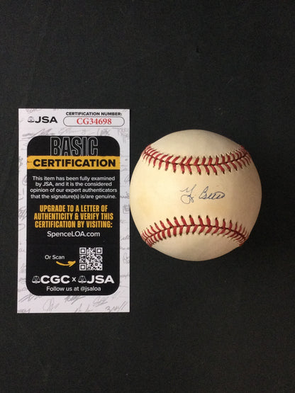 Yogi Berra SIGNED Baseball New York Yankees HOF JSA Certified