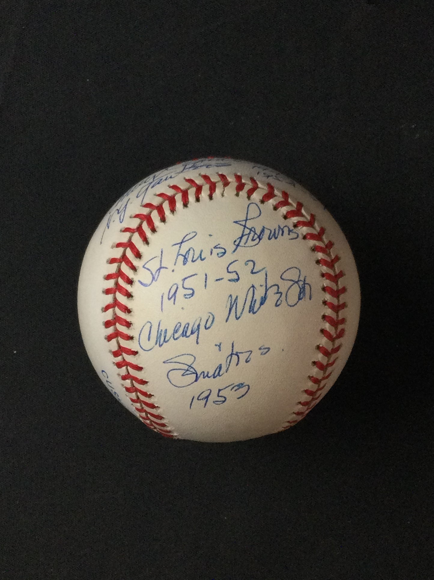 Tommy Bryne SIGNED Baseball Yankees HOF JSA Certified multiple inscriptions