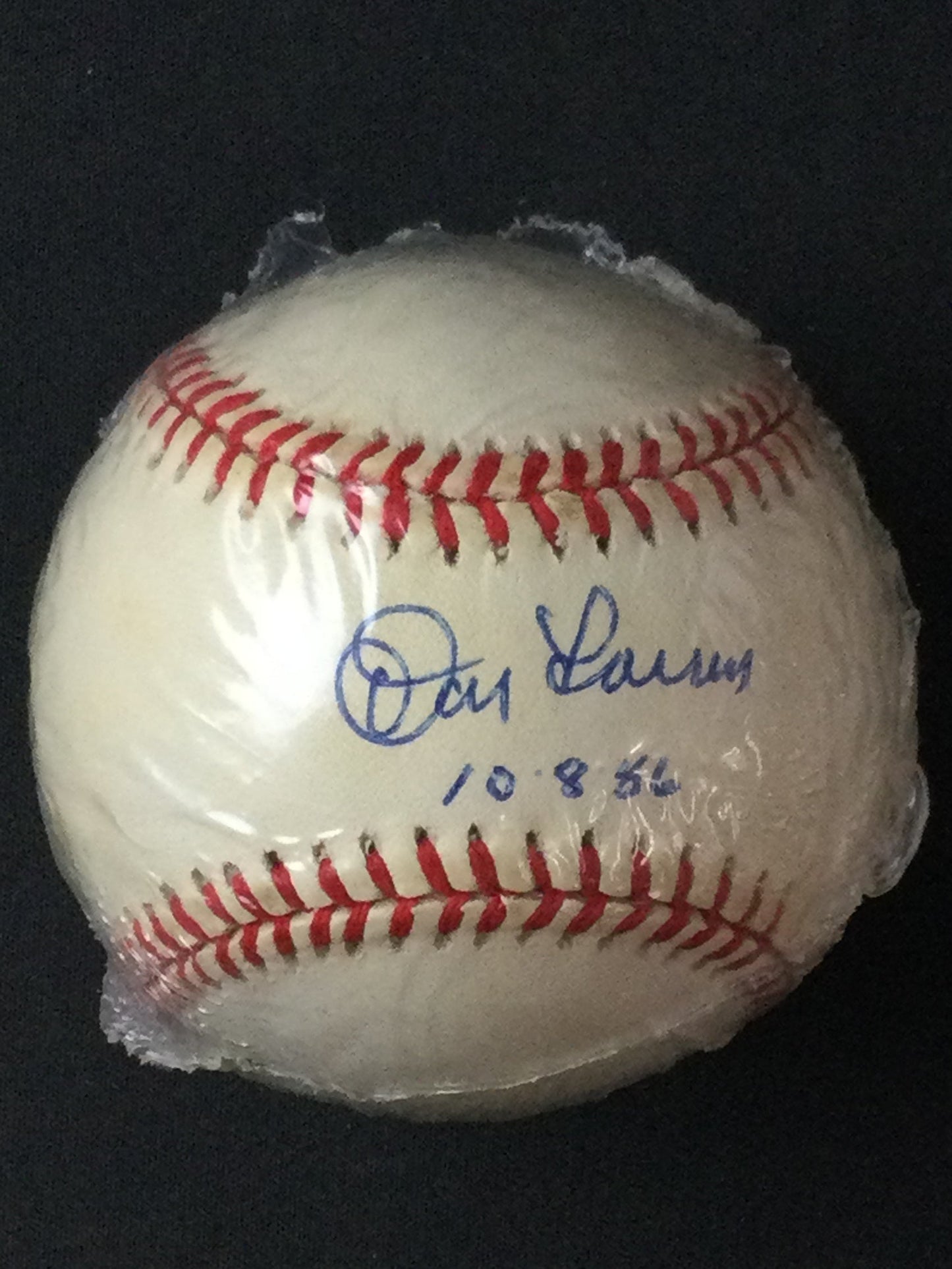 Don Larsen SIGNED "10-8-56" Baseball New York Yankees Perfect Game JSA Certified