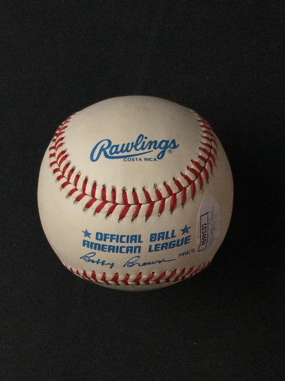 Johnny Sain SIGNED Baseball "48 Champs Braves, 24 Wins" JSA Certified