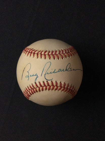 Bobby Richardson SIGNED Baseball New York Yankees JSA Certified