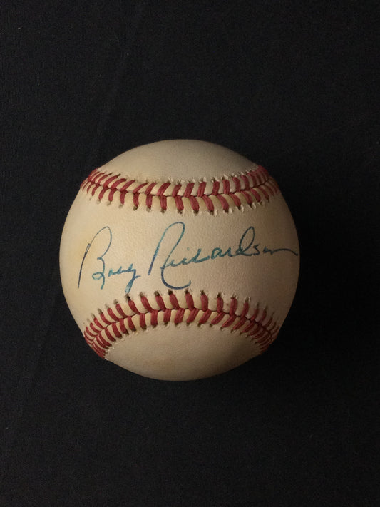 Bobby Richardson SIGNED Baseball New York Yankees JSA Certified