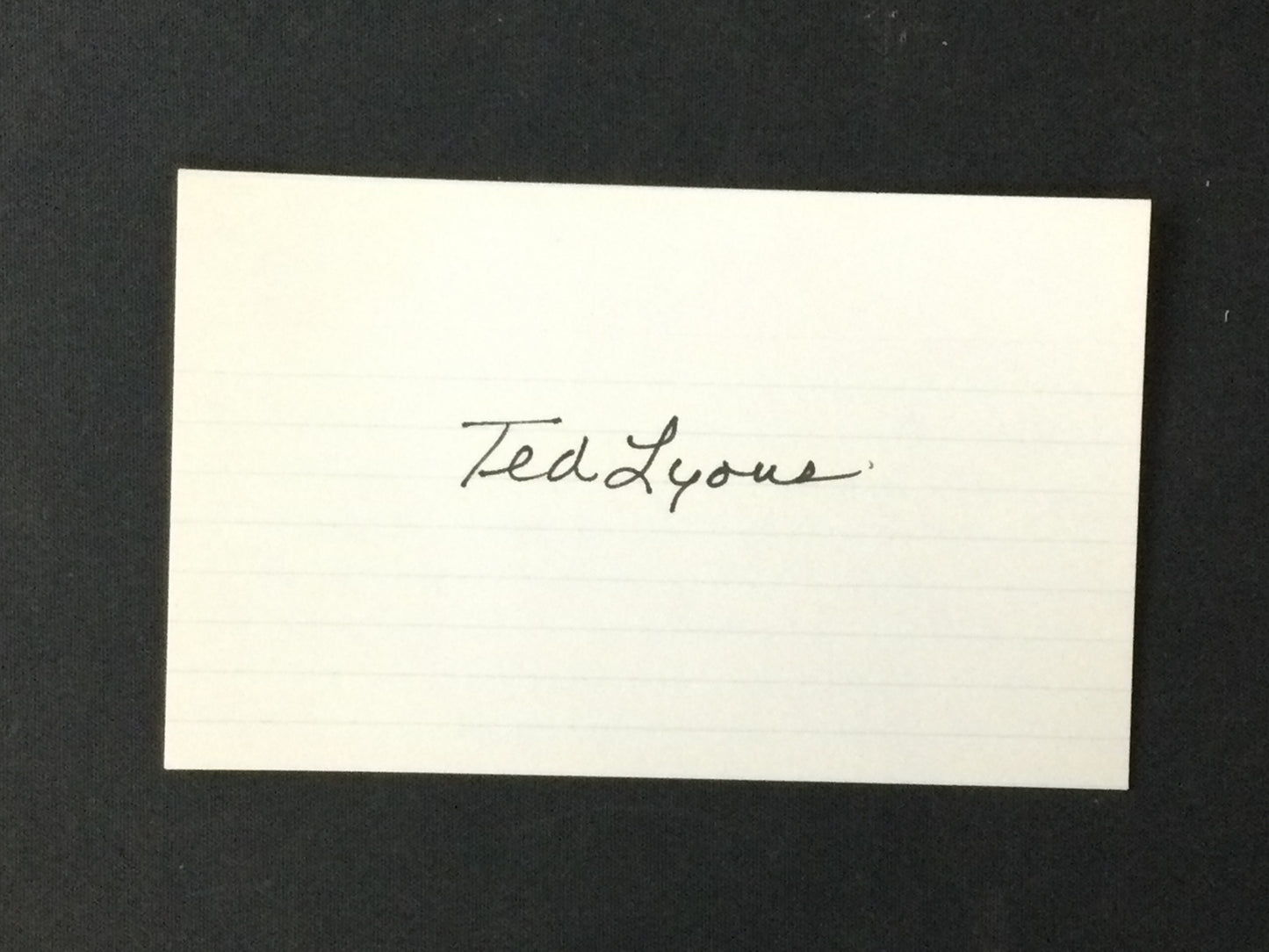 Lot of 8 HOF Signed Baseball Index Cards: Monte Irvin, Bill Terry, Appling, More all Vintage