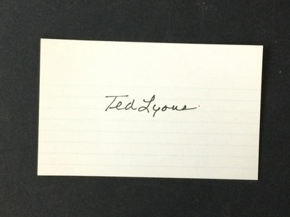 Lot of 8 HOF Signed Baseball Index Cards: Monte Irvin, Bill Terry, Appling, More all Vintage