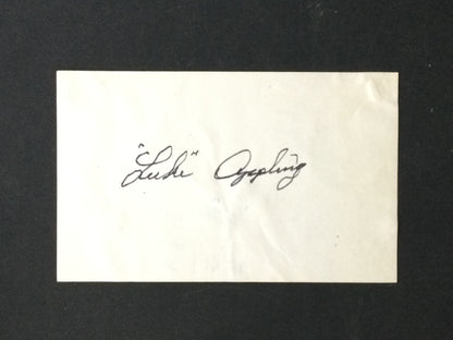 Lot of 8 HOF Signed Baseball Index Cards: Monte Irvin, Bill Terry, Appling, More all Vintage