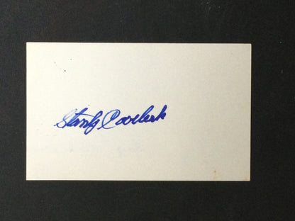 Lot of 8 HOF Signed Baseball Index Cards: Monte Irvin, Bill Terry, Appling, More all Vintage