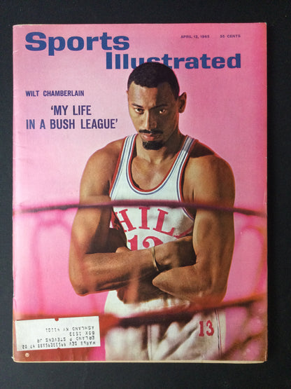Wilt Chamberlain 1965 Sports Illustrated Philadelphia Warriors Clean!