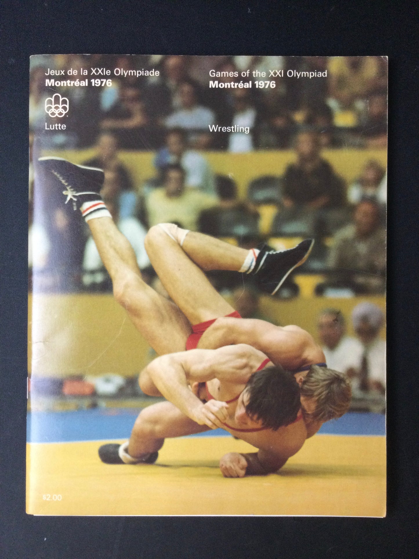 Olympics Wrestling 1976 Program Signed by Dan Gable Excellent