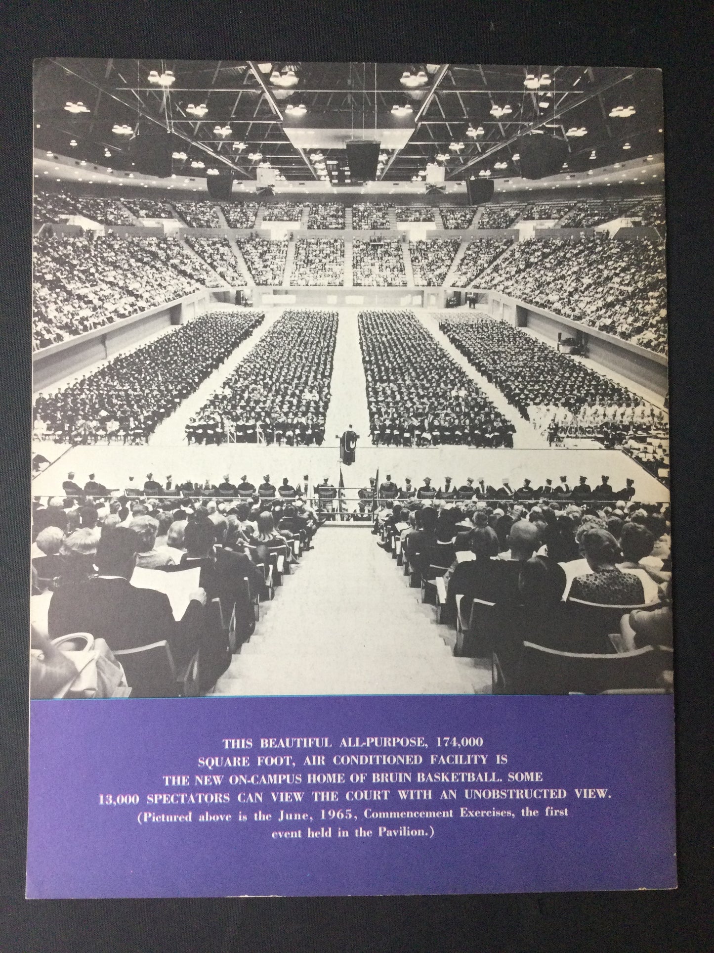 Salute To John Wooden Dedication 1965 Program UCLA Pauley Pavilion Opening