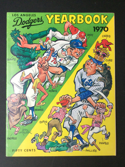 1970 L.A. Dodgers Yearbook, 10th Anniversary High Grade Awesome Graphics