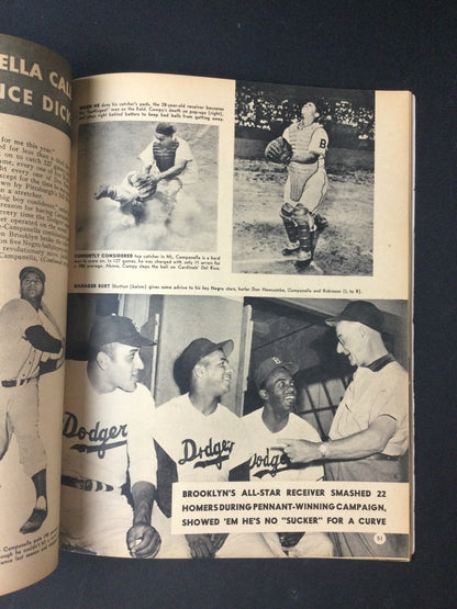 Jackie Robinson Sport Life, "Are The Rough Days Over?" Brooklyn Dodgers June 20th 1950