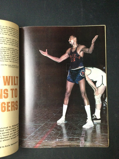 Pro Basketball 1965-66 What Wilt Chamberlain Means to the 76ers Magazine