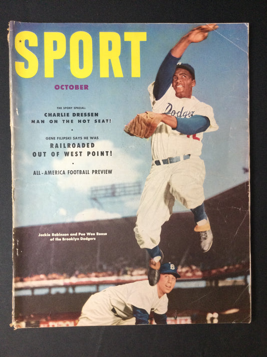 Jackie Robinson 1952 Sport Magazine Brooklyn Dodgers