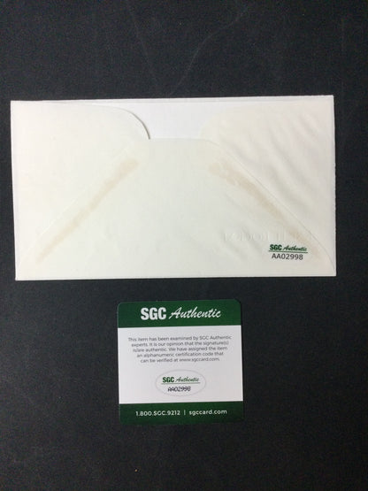 Sammy Baugh Washington Redskins QB Signed First Day Knute Rockne Cover Notre Dame SGC